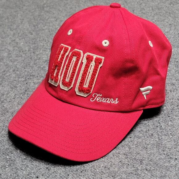 Fanatics Other - Houston Texans Hat Dad Cap Mens Red Fanatics Strapback Curved Bill Low Adult